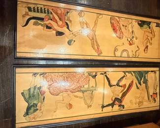 Art Deco Style Pictorial Panels (Set of 2)