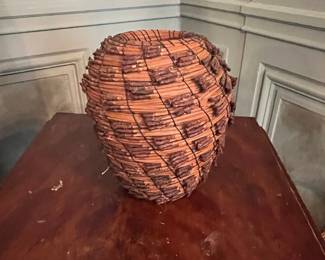 Native American Pine Needle Basket
