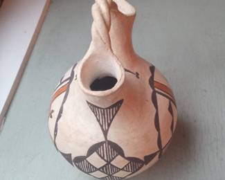 Signed Acoma Pueblo Wedding Vase