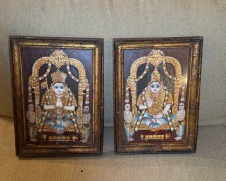 Tanjore Painting of Ramanuja (Pair)
