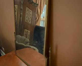 Art Deco Vanity Table with Mirror