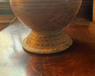 Pre-Columbian Narino Pedestal Pottery Bowl