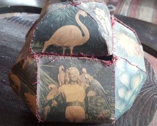 Collage Art Box with Vintage Ephemera