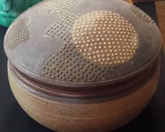 Don McWhorter "Snakeskin" Pottery Lidded Jar