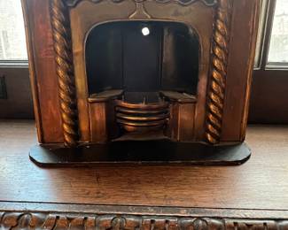 Victorian Brass Salesman Sample Miniature Fireplace