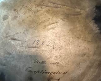 Victorian Era Tambourine with Portrait