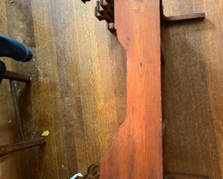 Antique Wooden Cradle in Arts and Crafts Style