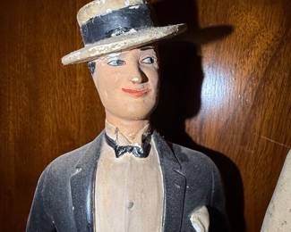 Art Deco Gentleman and Lady Figurines by Ed. Clou, 1925