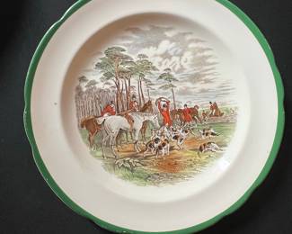 Spode "The Hunt" and "The Death" Series Plates by J.F. Herring Sr.