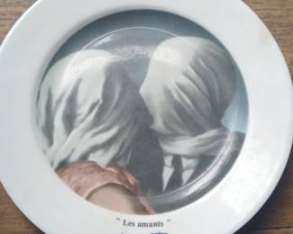 René Magritte 'The Lovers' Decorative Plate