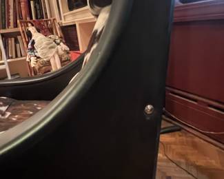 Poltrona Frau "Vanity Fair" Armchair in Cowhide and Black Leather