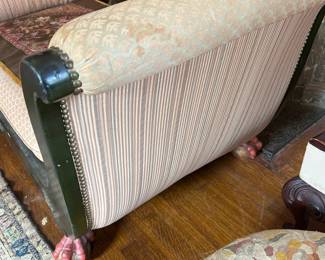 Empire Style Mahogany Daybed / Recamier