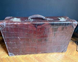 Vintage Hartmann Crocodile Leather Suitcase