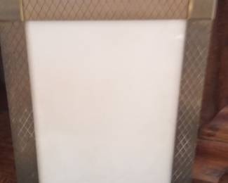 Art Deco Diamond Pattern Metal Picture Frame