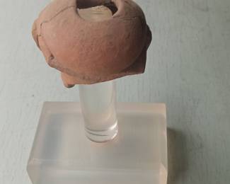 Ancient Egyptian Terracotta Head Fragment