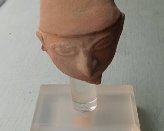 Ancient Egyptian Terracotta Head Fragment