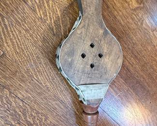 Antique Wooden Fireplace Bellows