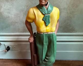 Vintage Golfing Man Figurine