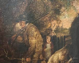 Pastoral Scene Painting by G. Mosely