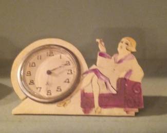 Art Deco Figural Mantel Clock