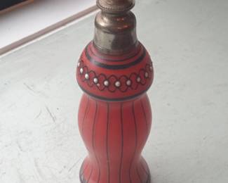 Victorian Era Brass and Enameled Perfume Spritzer