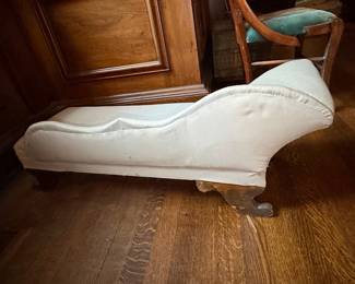 Antique Eastlake Victorian Walnut Fainting Couch