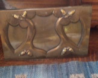 Art Nouveau Brass Letter Holder