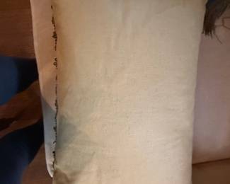 Antique Aubusson Tapestry Pillow