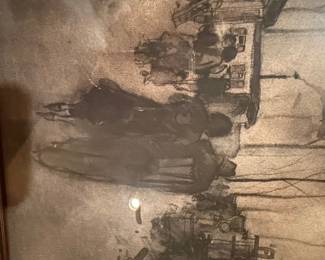 Untitled Figurative Scene with Caravans