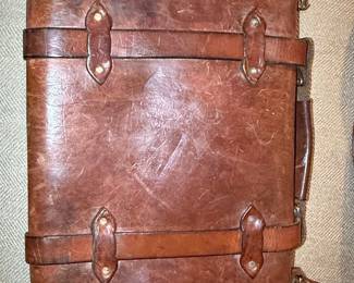 Vintage Leather Satchel Bag - Engineers Tool Bag Style