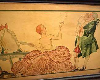 Art Deco Style Pictorial Panels (Set of 2)