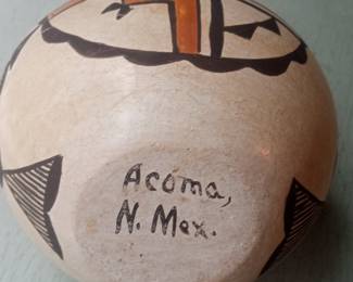 Acoma Pueblo Pottery Double-Spout Vessel