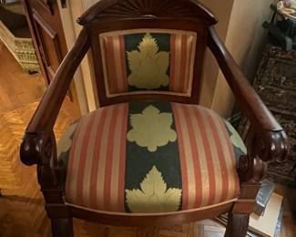 Empire Style Mahogany Armchair