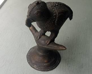 Indian Bronze Bird Oil Lamp, possibly a Deccan Bird Oil Lamp