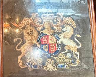 Regal Crest Needlepoint Pedestal Table