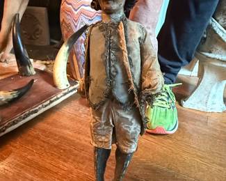 18th Century French Carved Wooden Court Doll