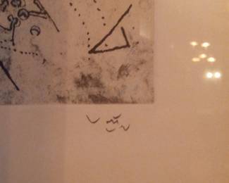 Roberto Matta Abstract Etching