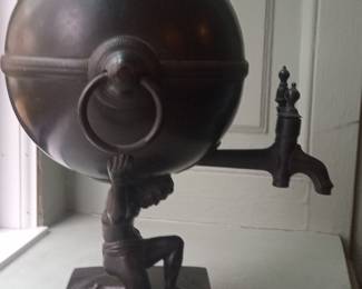 Bronze Atlas Figural Samovar/Urn