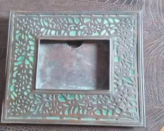 Colonial Mfg. Co. New York Art Nouveau Style Stained Glass Frame