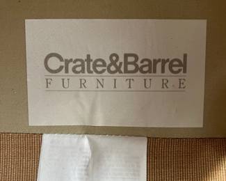 Crate & Barrel English Roll Arm Sofa