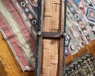 Victorian Needlepoint rectangular Ottoman