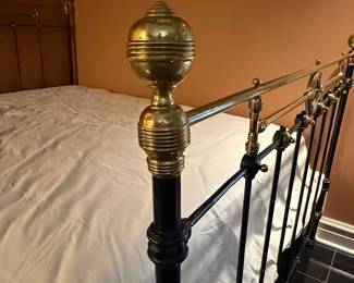 Victorian Brass and Iron Bed Frame