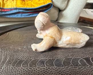 Terracotta Figurine of a Crouching Pre-Columbian Figure