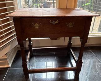Antique Oak Lowboy Side Table