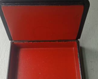 Vintage Hand-Painted Seascape Cigar Box