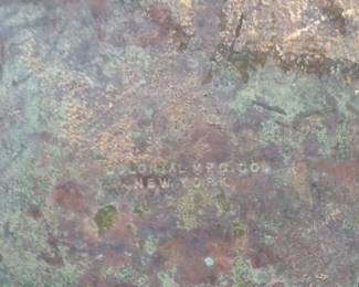 Colonial Mfg. Co. New York Art Nouveau Style Stained Glass Frame