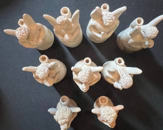 Set of 9 Cherub/Angel Figurines