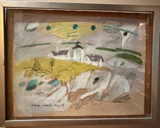 Indian Island Landscape Painting