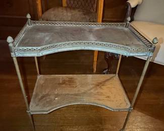 Vintage French Provincial Style Tiered Serving Cart