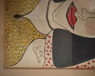 Portrait of a Woman by Lee Godie, from Carl Hammer Gallery